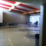 Newly painted small hall at Taylor Home Complex Building 3