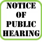 Notice of Public Hearing