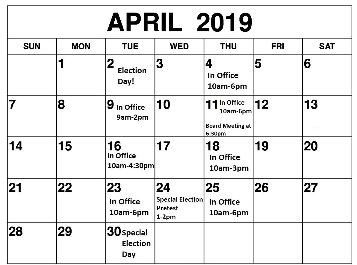 April 2019